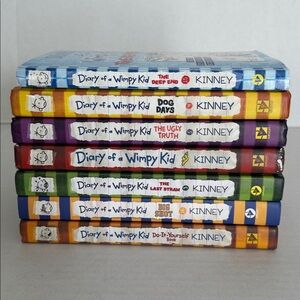Diary of a Wimpy Kid Book Set/ Bundle of 7 Books/ Hardcover Kids Reading